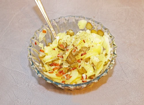 Bayrischer Kartoffelsalat mit Murachtaler Räucherspeck