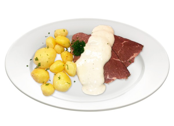 Rindfleisch in Meerrettichsauce m.Kartoffel