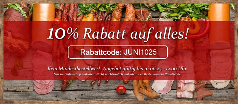 10% auf alles!