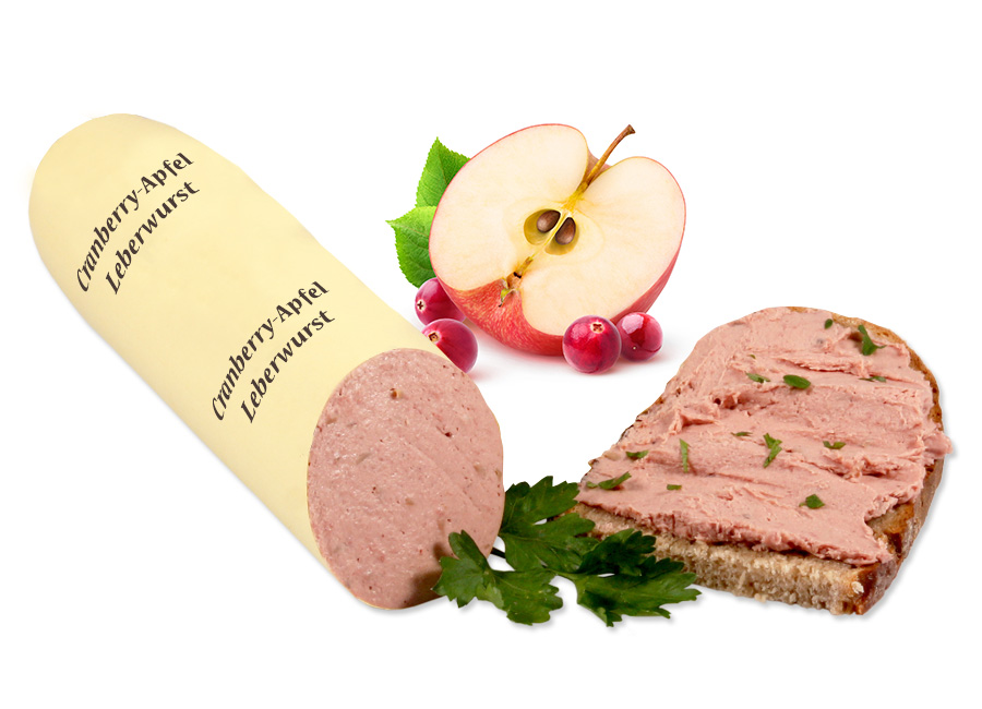 Cranberry-Apfel Leberwurst | Kochwurst | Wurst | Landmetzger Schiessl